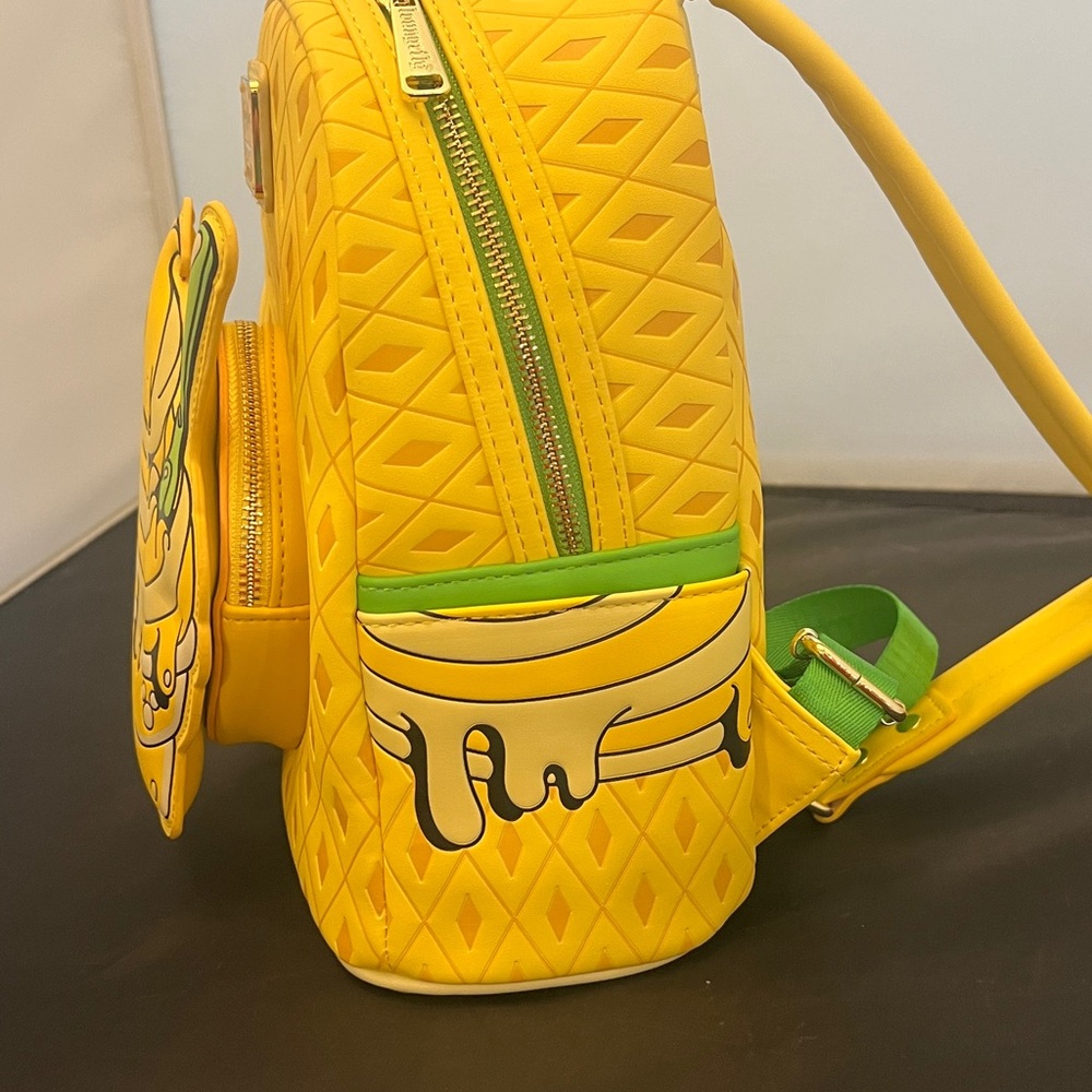 Loungefly Disney Parks Pineapple Swirl Dole Whip Mini Backpack - Picture 3 of 11
